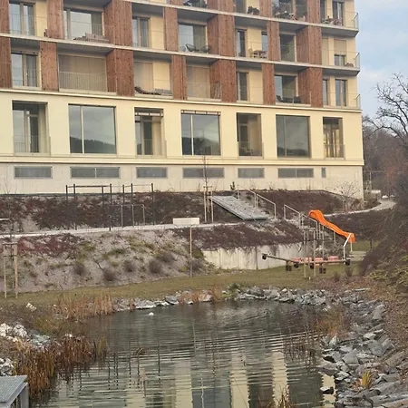 Alure Residences 5 & 24h Self Check-in, Private Parking In Front Of The Building Included, New Building, The Building Has Its Own Park With A And Outdoor Fitness, Children's Playground, Center Banská Bystrica