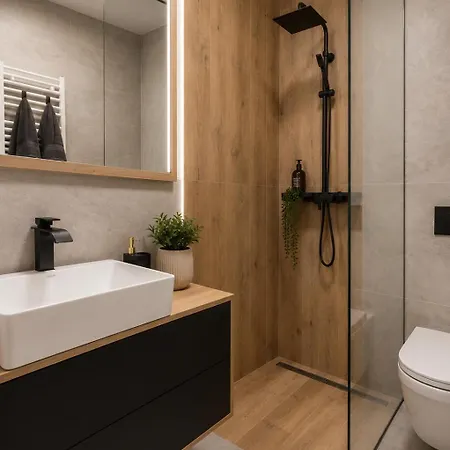 Alure Residences 5 & 24h Self Check-in, Private Parking In Front Of The Building Included, New Building, The Building Has Its Own Park With A And Outdoor Fitness, Children's Playground, Center Bańska Bystrzyca